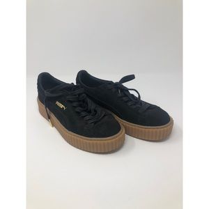 Puma x Fenty Black / Oatmeal Suede Sneakers Sz 9